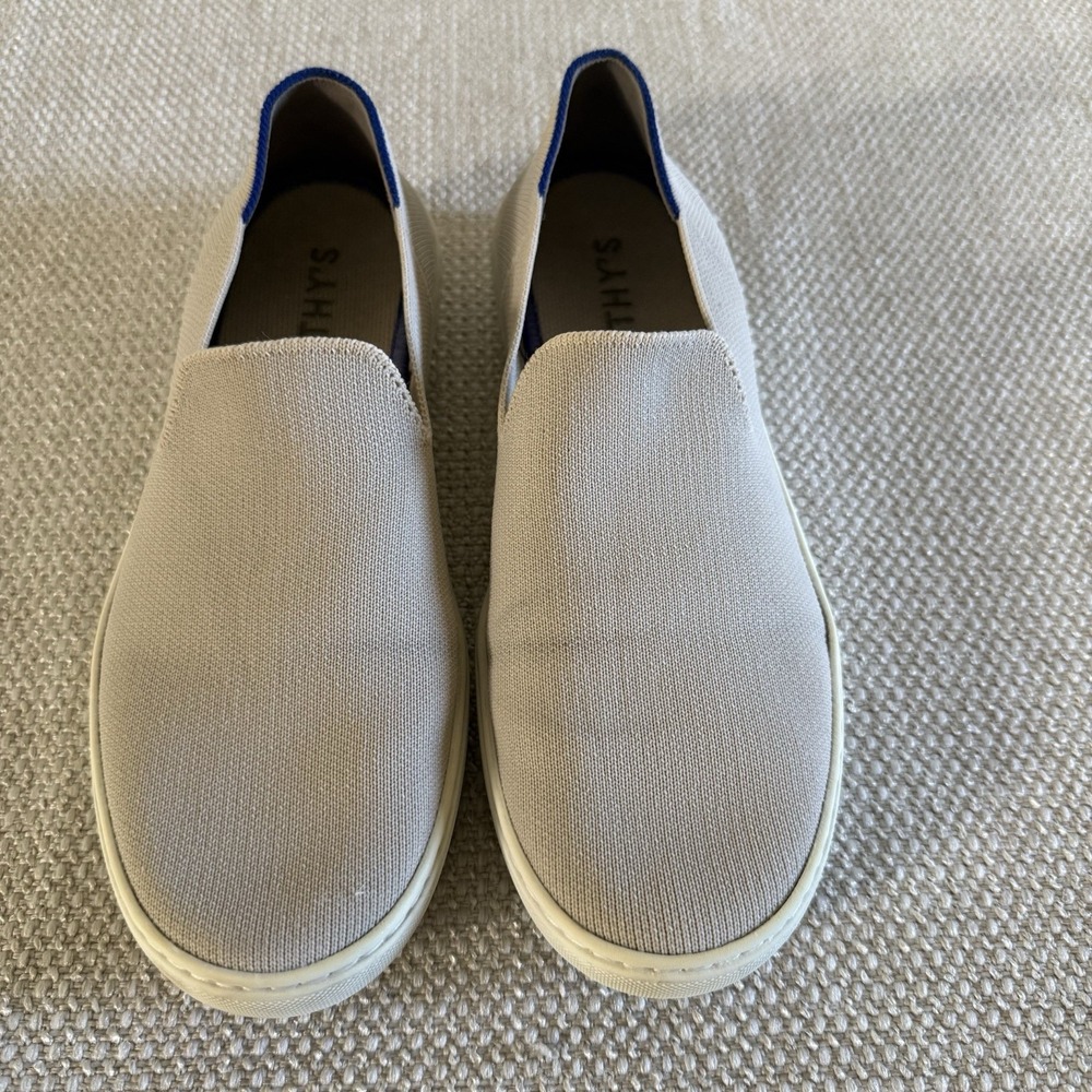 Rothy's The Original Slip On Sneaker In Light Beige Sand Washable Size 8.5